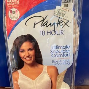 Playtex 18 Hour Bra/ 36D/Cafe au lait/
